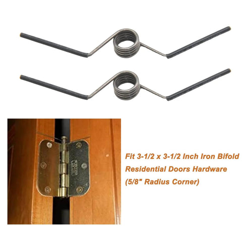 Self Opening Door Hinge With Spiral Z Shaped Spring For Five Eighths Inch Radius Hinges showing installed and uninstalled view