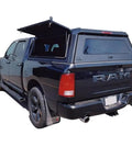Hard Shell Truck Cap Camper Topper With Locking T Handle Security Beefed Up Heavy Duty Steel Build 4x4 Black Finish on Pickup Truck