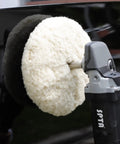 8 Inch Dual-Sided Wool Buffing Pad 100 Percent Natural Wool With 5/8-11 Thread for polishing a car surface