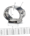 Heavy Duty Stainless Steel Hose Clamps for fuel lines, 10mm size, durable design for cars and boats, pack of 10.