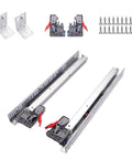 Six Pairs 21 Inch Undermount Soft Close Drawer Slides With Full Extension Ball Bearing Rails Includes 3D Adjustable Locking Devices And Brackets For Easy Install