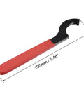 C Hook Spanner Wrench For Lathe Clamping ER25 Collet Nut With Red Non Slip Handle Carbon Steel Forged Tool Heavy Duty