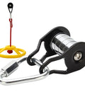 Slack Line Pulley Kit With Smooth Glide Zip Line Slider for Backyard Obstacle Course Supports Up To 440 Pounds, durable steel rollers.
