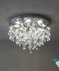 20 Inch Modern Crystal Chandelier With Dimmable LED Lighting For Living Room, Dining Room, Foyer And Bedroom, High Ceiling Pendant Light, Lit Crystal Fixture, 3000K-6000K Color Temp, Remote Dimmable