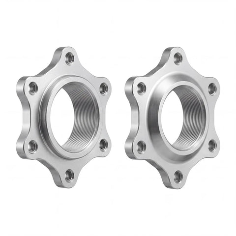 Two Pack Bike Flange Adapters For Disc Brake Hubs 6 Bolt 44mm To 1.73 Inch Conversion Aluminum Alloy CNC Machined Lightweight
