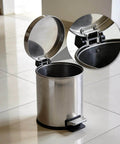 Trash can with focus on Soft Close Damper For Trash Can Lids, 6 Pack Hydraulic Lid Piston With Quiet Close Buffer, nickel-plated iron.