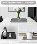 Silicone Coffee Mat 16 By 16 Inch Waterproof Heat Resistant Bar Mat For Espresso Machines Station Accessories displayed in kitchen