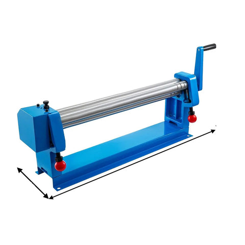 Heavy Hitter Desktop Manual Slip Roll Machine With Precision Ground Steel Rollers For Dead Straight Sheet Metal Bending And Top Shelf Cylinder Forming On Workbenches
