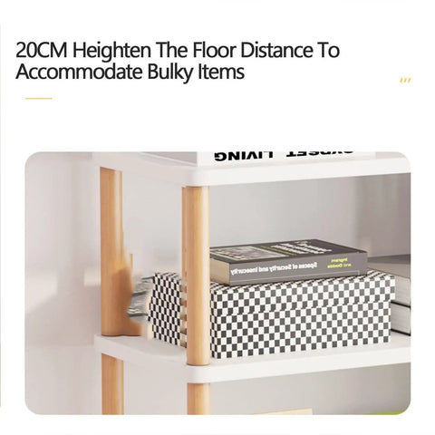 Heavy Duty 3 Tier Desktop Storage Rack With Warm Oak Finished Steel Bookshelf For Office And Dorm Keeps Your Setup Totally Stress Free And Super Snappy To Clean Without Any Sweat Ever
