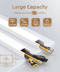 Cable Hider For Walls 315 Inch Long Cord Covers For 2 To 3 Wires On Wall TV Cords showcasing paintable features and cable capacity.