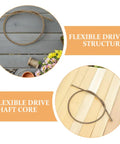 Extended Reach Mower Control Cable Replacement Kit showing flexible drive shaft core with durable iron structure.