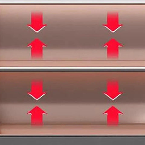 Heavy Duty Pegboard Tool Cabinet With Lockable Doors And Deep Shelves wall storage options showing adjustable shelving arrows