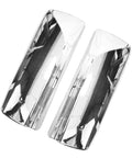 Chrome Door Mirror Covers For Volvo VNL VNM Trucks Left Driver And Right Passenger Side Set For 2004 To 2017 glistening pair