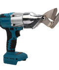 LiebeWH Cordless Metal Shear With Brushless Motor 400Nm Torque 360 Rotating Blade For 18V Battery with silver cutting blades.