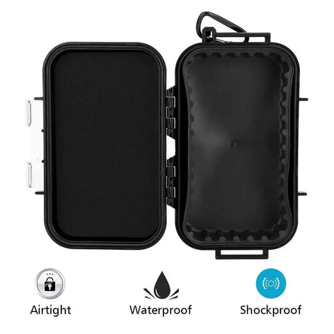 Rogue Tough Waterproof Storage Case With Removable Rubber Padding for backcountry camping open, showing shockproof interior.