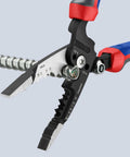 Knipex Forged Wire Stripper 13 72 8 8 Inch cutting wire with high capacity shear blades and locating ridges, handles 10-20 AWG.