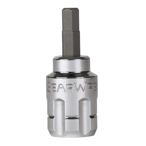 Hex socket from 39 Piece Pass-Thru Bit Socket Set For 1/4 And 3/8 Inch Drives With Hex, Slotted, Phillips And Torx Sockets