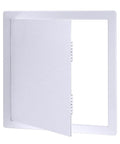 Heavy Duty Plastic Access Panel For Drywall 18x18 Inch Removable Wall Door, showcasing a white ABS panel for plumbing access.