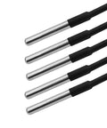 DS18B20 Temperature Sensors 5 Pack, 5M Waterproof Digital Probes with Stainless Steel Cables for Arduino, Raspberry Pi, Shelly Projects