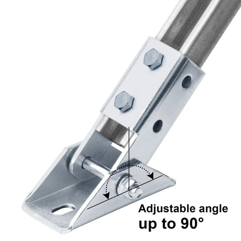 Heavy Duty Adjustable Angle Bracket 4 Pack For 1 5 8 Strut Channel Hella Strong Swivel Mount With No Sweat Setup Electro Galvanized Steel Hardware For Solar Rack Framing Projects