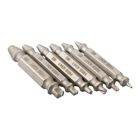 Easy Out 6 Pcs Damaged Screw Extractor Set Made From Premium High Grade Steel Reverse Drill Bits To Fix Broken Stripped Screws And Studs With Storage Case Perfect Tool Kit For Homeowners And Mechanics Looking For Quick Fixes, six steel extractors