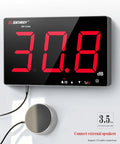 Digital Sound Level Meter With Large LCD Display, 30 To 130 dB Range, showing 30.8 dB measurement on mounted screen
