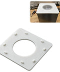 Ultrasonic Cleaner Lid Insert Cup Holder Compatible With Vevor. White square design with center hole for small parts cleaning.
