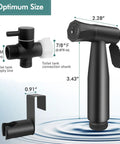 Diagram showing Brass Handheld Bidet Sprayer For Toilet With Premium Stainless Steel Build And 2 Water Settings Leak Free Design
