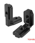 Inside Corner Brackets For 40 Series 8mm T Slot Aluminum Profiles 10 Sets Black Ball End Hex Wrench Included For No Hassle Secure CNC And Robotics Frame Builds
