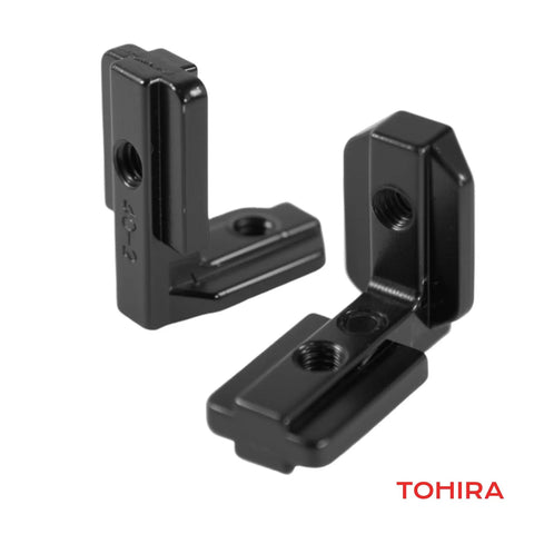 Inside Corner Brackets For 40 Series 8mm T Slot Aluminum Profiles 10 Sets Black Ball End Hex Wrench Included For No Hassle Secure CNC And Robotics Frame Builds