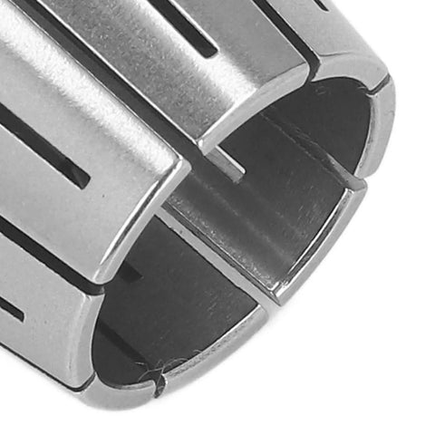 Close-up of Top Tier Spring Collet Chuck for CNC Engraving And Router Milling Lathe With High Precision Carbide Workholding.