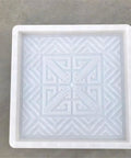 Top view of a Two Piece Concrete Molds For Walkways Set DIY Easy Release Square Paver Molds For Garden Paths And Stone Patios.
