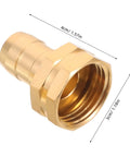 Premium Garden Hose Repair Kit With Brass Quick Connectors And Stainless Steel Clamps For Easy Outdoor Watering Fixes And Leak Prevention In Your Backyard, brass fitting with 4cm and 3cm dimensions
