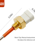 Low Coolant Level Sensor Replacement For Freightliner 1999 To 2015 With Detroit Diesel Series 60 Engines, 2 Pin Connector, close-up view.