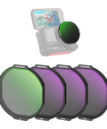 Insta360 Ace Pro 2 US Version Octagonal Lens Filter Set With ND8 ND16 ND32 And PL Polarizer Snap On No Fuss For Quick Exposure Control