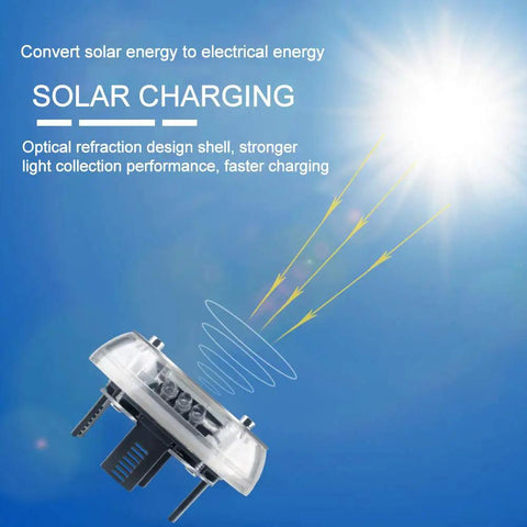 Solar Car Wheel Hub Lights Led Tire Lights With Motion Sensor showing solar charging mechanism