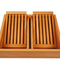 Top Frame Bee Feeder With Floats For Beekeeping 10 Frame Hive Top Feeder With Beeswax Dipped Wood, top view