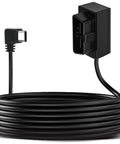 Plug And Play Dash Cam Hardwire Kit With OBD Power Cable USB Type C Adapter showing cable and connectors.