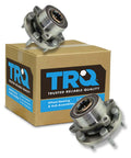 Left And Right Wheel Bearing And Hub Assembly Set For Ford Explorer 2011 2012 2013 2019 Police Package And Police Interceptor Utility, Two Piece Kit With Durable Steel Bearings, OEM Style Fit, Ready To Install displayed with packaging