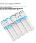 Pin Type Needle Gauge Set, 50 Pcs 1.5 to 1.99 mm with 0.01 mm Increments tubes in packaging.