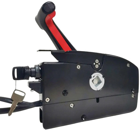 Boat Throttle Control Box With 8-Pin Remote, Outboard Side Mount, Emergency Lanyard For Mercury Engine, Quicksilver Compatible, 881170A3 Replacement Kit