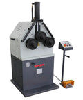 Tough Three Roll Hydraulic Metal Bender That Knocks Out Flat Stock And Square Tubes Without A Sweat Featuring Quick Horizontal Vertical Switching And Serious Three Horsepower Rolling Power