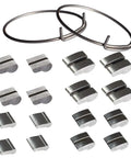 Two Pack Bike Hub Pawl Spring And Freehub Ring Kit, 26mm Outer, 0.8mm Wire, Includes 16 Pawl Bits R1.45, R2.4, R2.5 For Cassette Driver