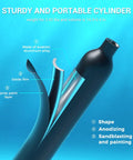 Cutaway view of Mini Scuba Tank 0.5L Portable Underwater Air Cylinder with layers showing anodizing on aviation aluminum