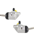Pair Of Hydraulic Uni-Servo Cylinders For 10 And 12 Inch Marine Trailer Brakes, heavy-duty aluminum brake replacement, side view