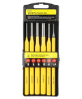 Woodworking Drive Punch Kit With Six Sizes Of Cone And Center Punches Rust Resistant Steel For Precise Drilling And Marking