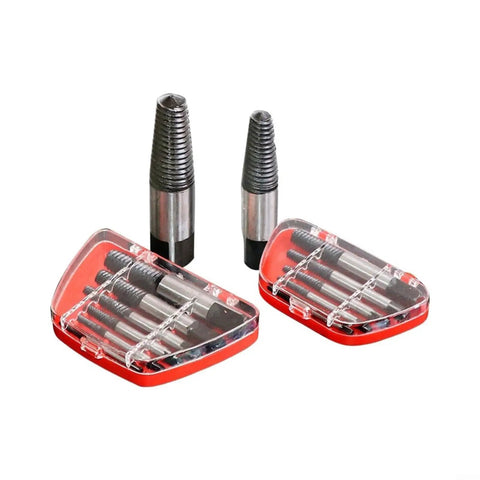 Premium 8-Piece Screw Extractor Kit Made From Heat Treated Carbon Steel. Heavy Duty Double Headed Bits For Stripped Bolt Removal In Auto