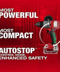 Badass 18V 1/2-Inch Compact Cordless Drill Driver Bit Socket Adapter with Autostop feature for safety.