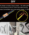 Outdoor IP68 Waterproof Junction Box 3 Way M25 Cable Connector For 6 to 11mm Wires wiring instructions