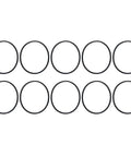 5mm Round Rubber Transmission Belt Pack Of 10 For Lite Duty Machinery And Small Motor Setups Quiet Vibration Dampening Drive Belt For Pulleys